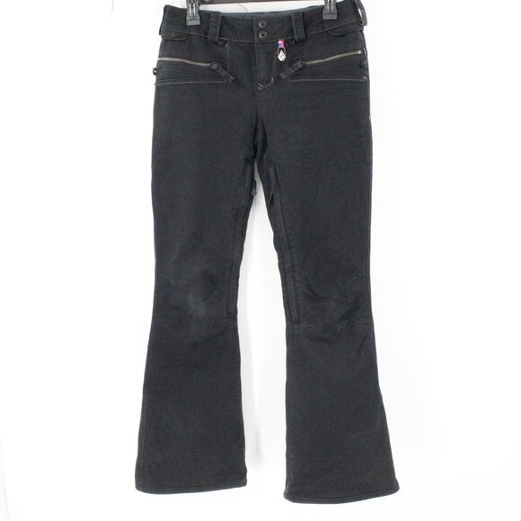 Volcom ski Pants Womens XS Nimbus Let It Storm Ski Snowboarding Low Rise jeans - Picture 1 of 16